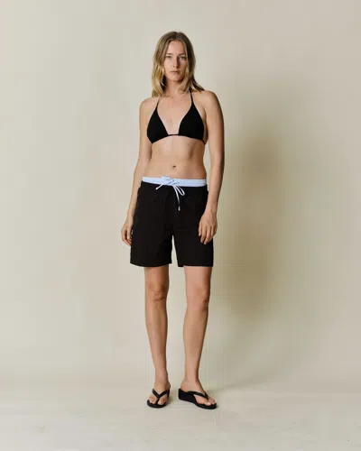 Claudent Relaxed Short Soft Black In Black