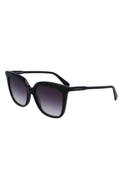 Longchamp 53mm Rectangular Sunglasses In Pink