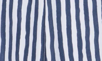 Theory Relax Stripe Silk Pull-on Pants In Multi
