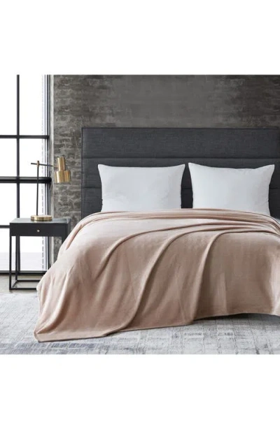 Kenneth Cole Solid Ultra Soft Plush Fleece Blanket In Pink