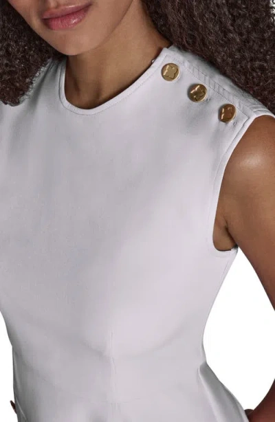 Bcbg Iconic Stretch Asymmetric Minidress In White