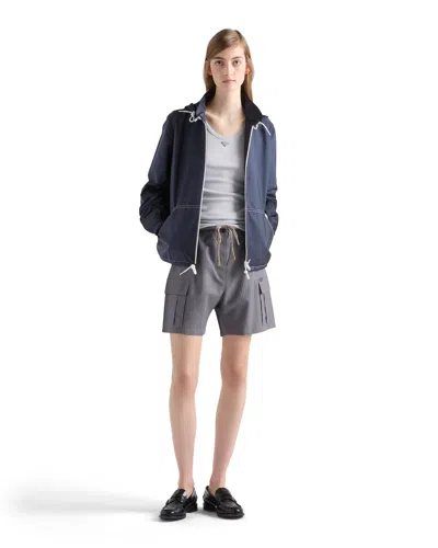 Prada Tanktop Aus Rippstrick In Gray