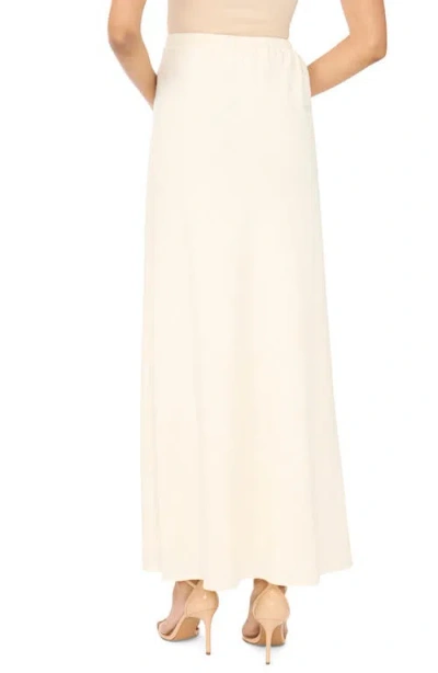 Parker Drawstring Maxi Skirt In White