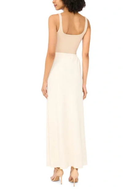 Parker Drawstring Maxi Skirt In White