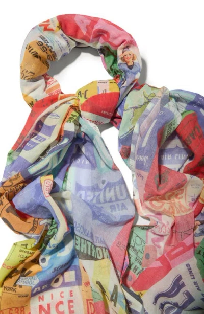 Saachi Spring Print Scarf In Multi