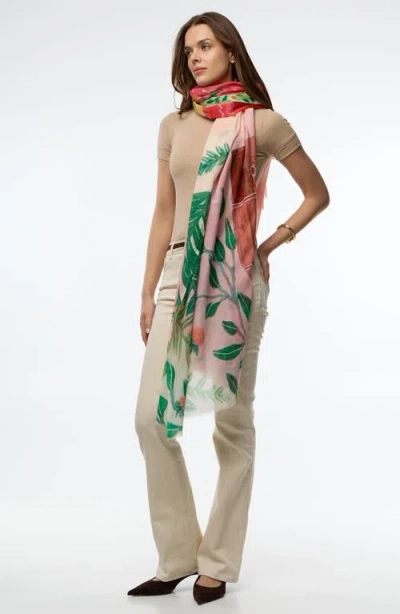 Saachi Spring Print Scarf In Multi