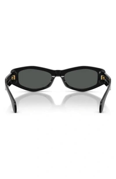 Versace 54mm Irregular Sunglasses In Black