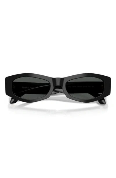 Versace 54mm Irregular Sunglasses In Black
