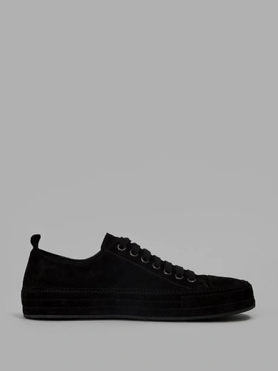 Shop Ann Demeulemeester Black Low Sneakers