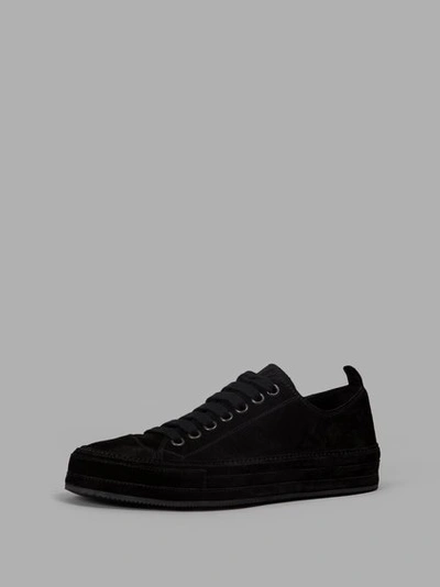 Shop Ann Demeulemeester Black Low Sneakers