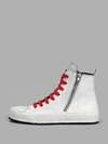ANN DEMEULEMEESTER WHITE HIGH TOP SNEAKERS