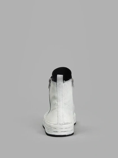 Shop Ann Demeulemeester White High Top Sneakers