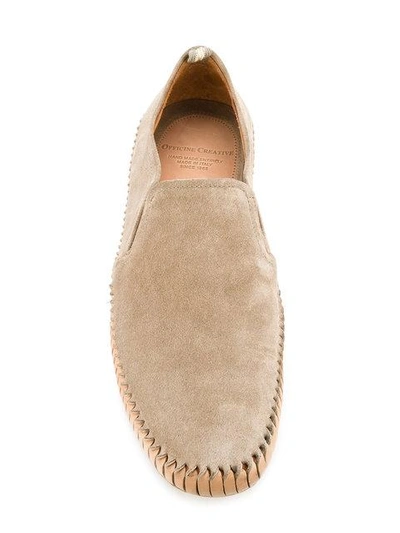Shop Officine Creative Maurice Loafers In Neutrals
