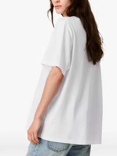 Stella Mccartney Raspberry-print T-shirt In White