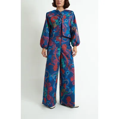 Florencia Davalos Coco Jacket In Blue