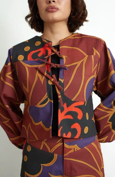 Florencia Davalos Coco Jacket In Blue
