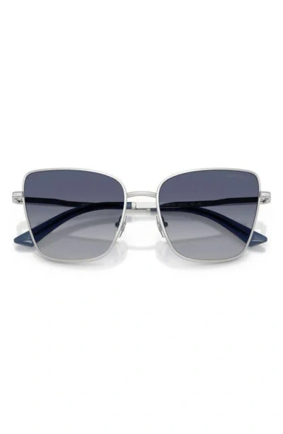 Jimmy Choo 55mm Gradient Square Sunglasses In Silver