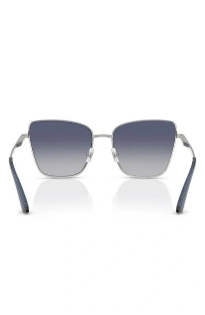 Jimmy Choo 55mm Gradient Square Sunglasses In Silver