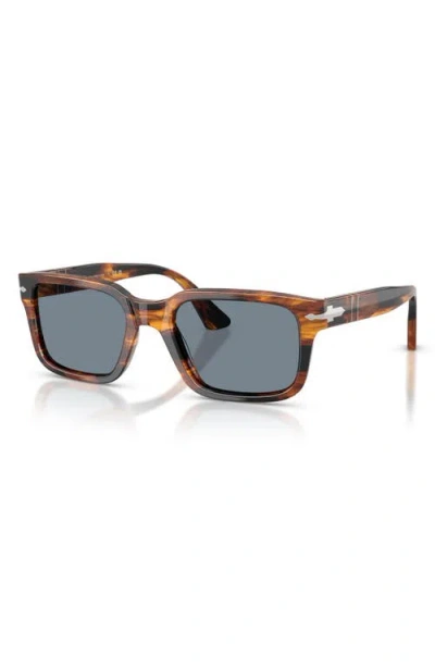 Persol 53mm Rectangular Sunglasses In Transparent