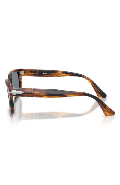 Persol 53mm Rectangular Sunglasses In Transparent