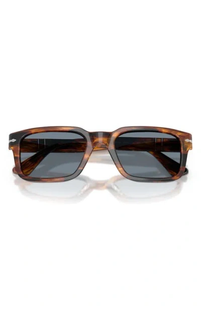 Persol 53mm Rectangular Sunglasses In Transparent