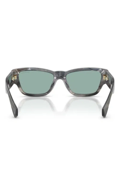 Tiffany & Co . 54mm Rectangular Sunglasses In Gray