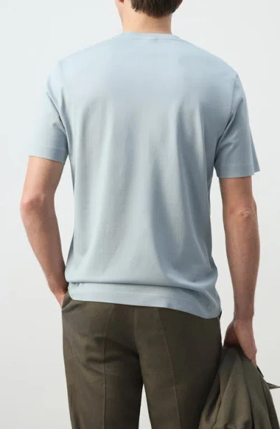 Mango Regular Fit Cotton T-shirt In Blue