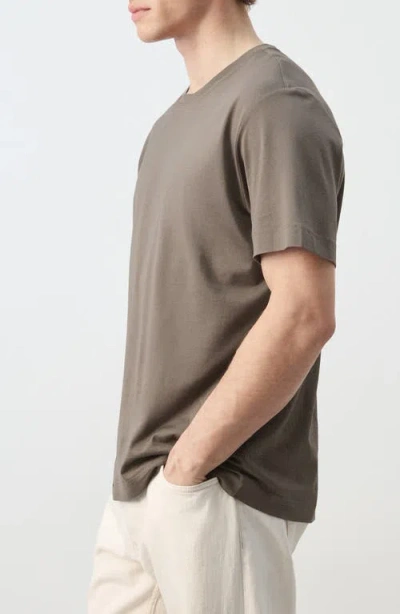 Mango Regular Fit Cotton T-shirt In Brown