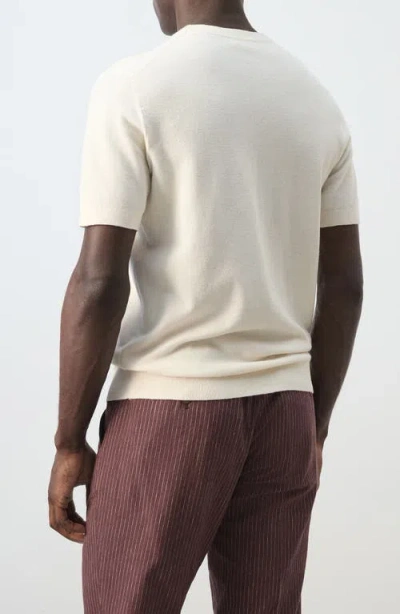 Mango Fine Knit T-shirt In White