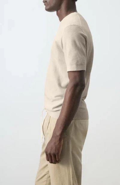 Mango Fine Knit T-shirt In White