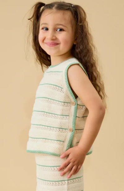 Mori Stripe Knit Tank Top In Multi