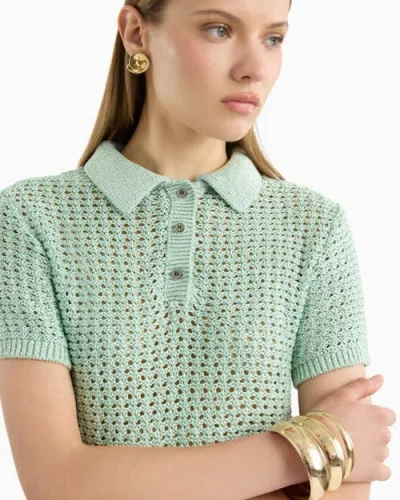 Dodiee Ruby Crochet Midi Skirt In Green