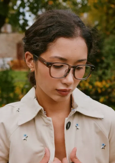 Covry Aster Blue Light Blocking Glasses In Brown
