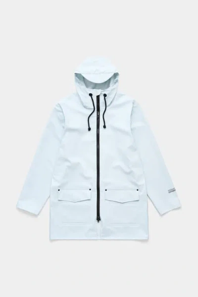 Stutterheim Stockholm Patch Matte Raincoat In Blue