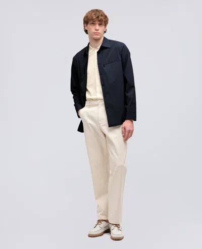 Aspesi Cotton-nylon Poplin Shirt In Blue