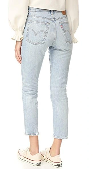 Shop Levi's Wedgie Icon Selvedge Jeans In Desert Delta