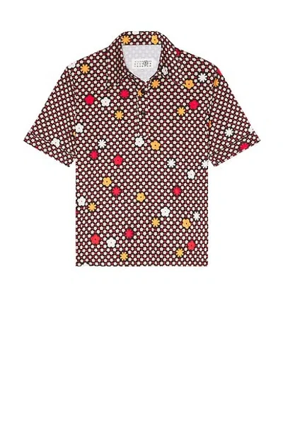 Mm6 Maison Margiela Polo Shirt In Brown