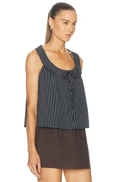 Deiji Studios Round Collar Top In Multi