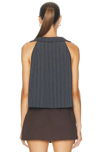 Deiji Studios Round Collar Top In Multi