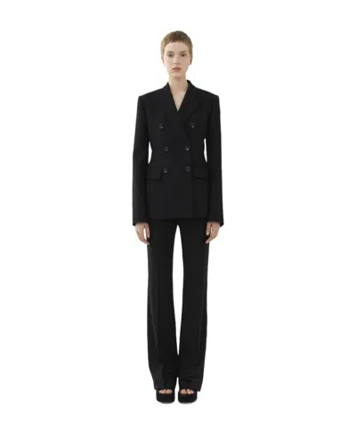 Chloé Double-breasted Coat In Black