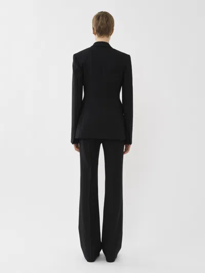 Chloé Double-breasted Coat In Black