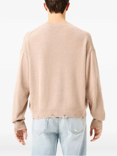 Cycle Arty Distressed-effect Sweater In Brown