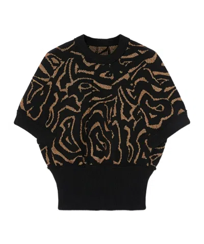 Pucci Jacquard Labirinto Top In Black