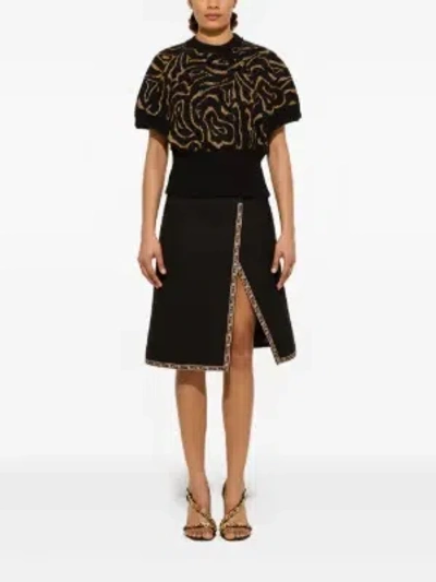 Pucci Jacquard Labirinto Top In Black