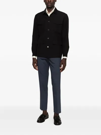 Greyed Voyager Buttoned Overshirt In Black
