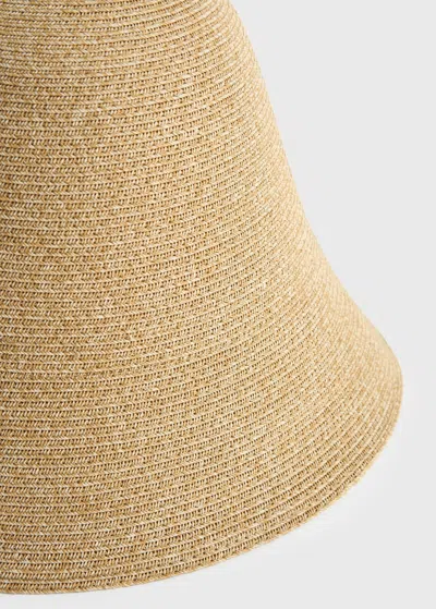 Totême Sun Hat Wide Brim Straw Design Lightweight In Brown