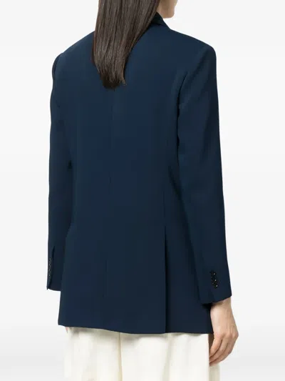 P.a.r.o.s.h Double-breasted Peak-lapels Wool Blazer In Blue