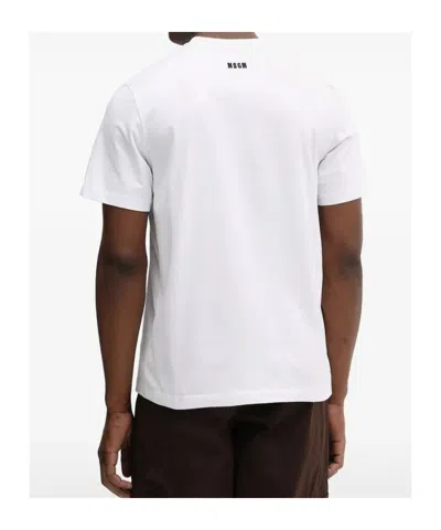 Msgm Logo-print T-shirt In Multi