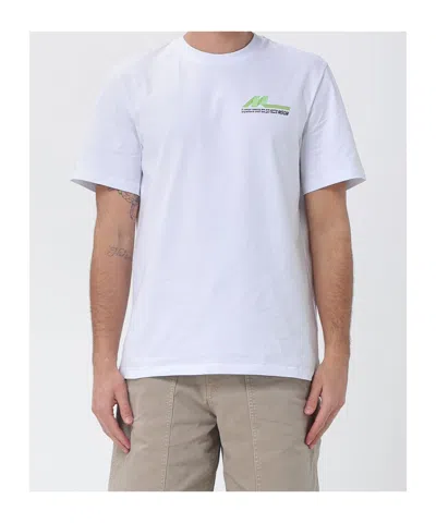 Msgm Logo Print Cotton T-shirt In White