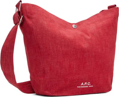 A.p.c. Journal Shoulder Bag In Red